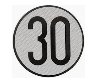 Disco limite velocidad 30 km