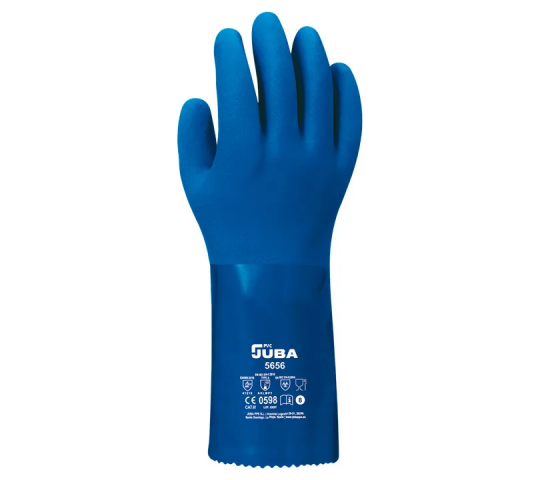 Guante juba 5656  ( pvc azul )