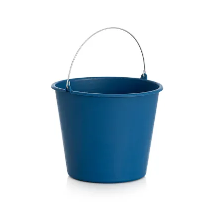 Cubo azul con asa 8 litros