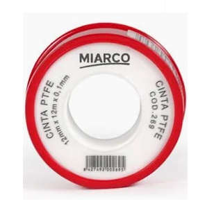 Teflon rojo/blanco ( cinta ptfe ) 25x0.2x15