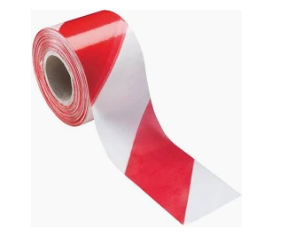 Cinta baliza blanca/roja