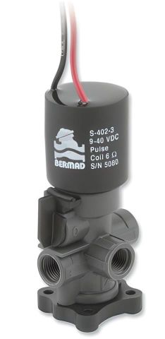 Solenoide S402 3 vias latch 2 hilos 9-40 V/DC PN10