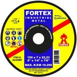 Disco desbaste A24M7B Fortex-Flex 150 x 7