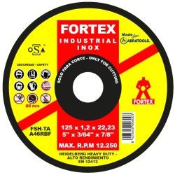 Disco corte A46R4B Fortex HQ 125x1,2x22