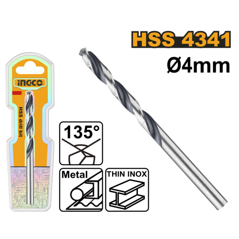 Broca hss 4341 Ø4mm  
