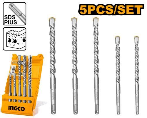 Juego 5 brocas SDS plus