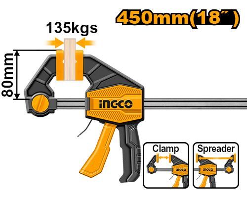 Sargento rapido manual 80 x 450 mm
