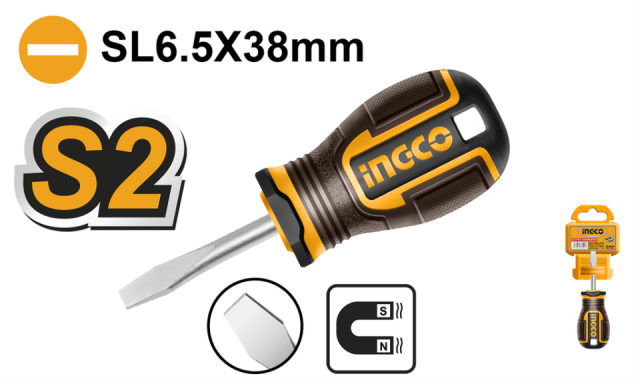 Destornillador plano 6,5*38
