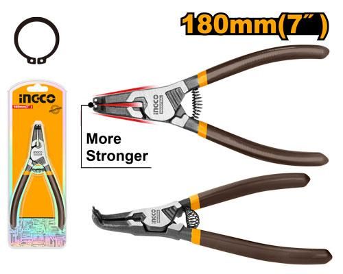 Alicate aro exterior acodado 180 mm  