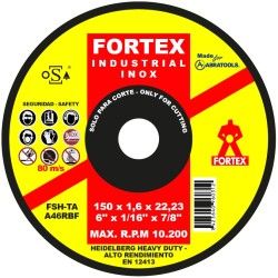 Disco corte A46R4B FORTEX HQ 150x1,6x22
