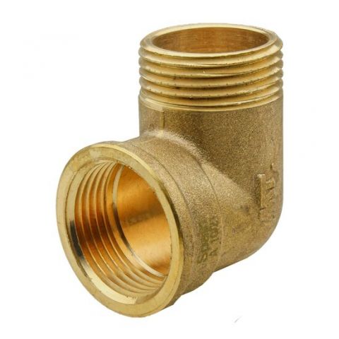 Codo latón R-MxH 3/4