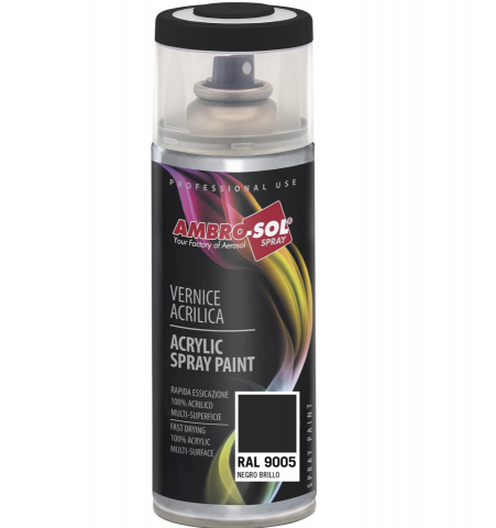 Pintura ral 9005 negro mate