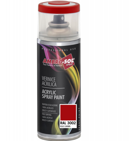 Pintura ral 3002 rojo Sola